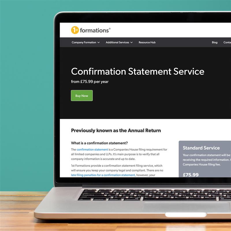 Confirmation statement service thumbnail.